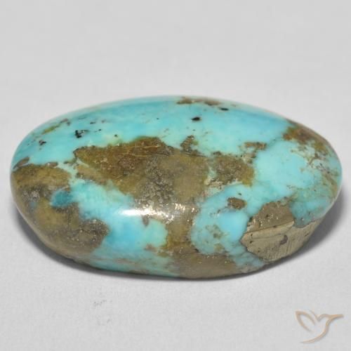 Turquesa Verde espuma de mar natural de 36.87 ct, Ovalada, Opaco