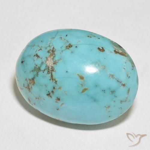 Turquesa Verde azulado natural de 59.90 ct, Ovalada, Opaco