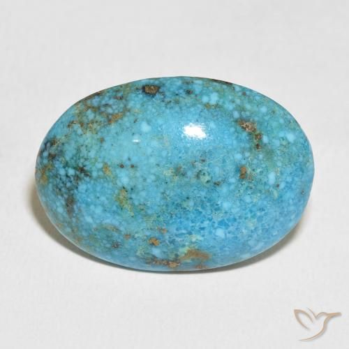 40.86ct Natural Azul verdoso medio Turquesa, Ovalada, Opaco