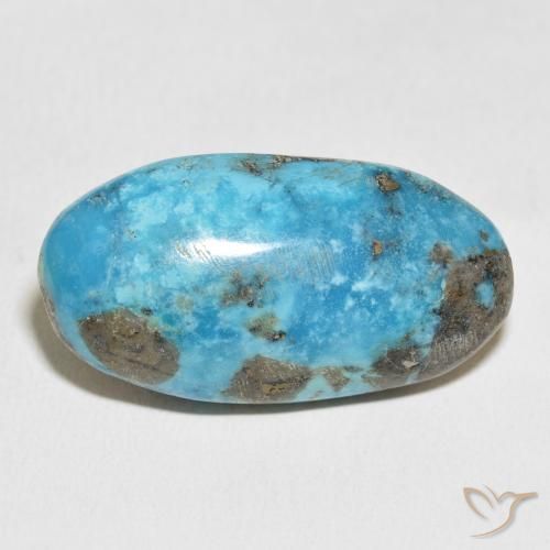 45.91ct Natural Azul verdoso Turquesa, Ovalada, Opaco