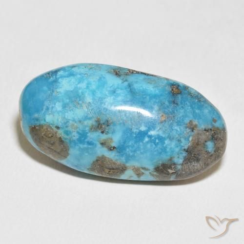 Turquesa Azul verdoso natural de 45.91 ct, Ovalada, Opaco