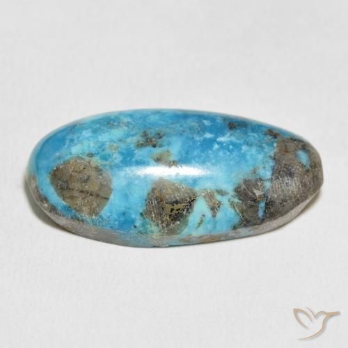 Turquesa Azul verdoso natural de 45.91 ct, Ovalada, Opaco
