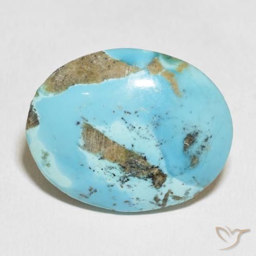45.84ct Natural Verde azulado claro Turquesa, Ovalada, Opaco