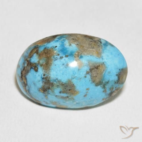 27.55ct Natural Azul verdoso Turquesa, Ovalada, Opaco