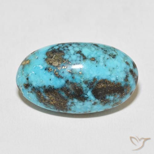 26.38ct Natural Verde azul Turquesa, Ovalada, Opaco