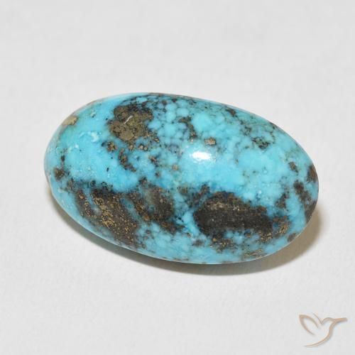 Turquesa Verde azul natural de 26.38 ct, Ovalada, Opaco