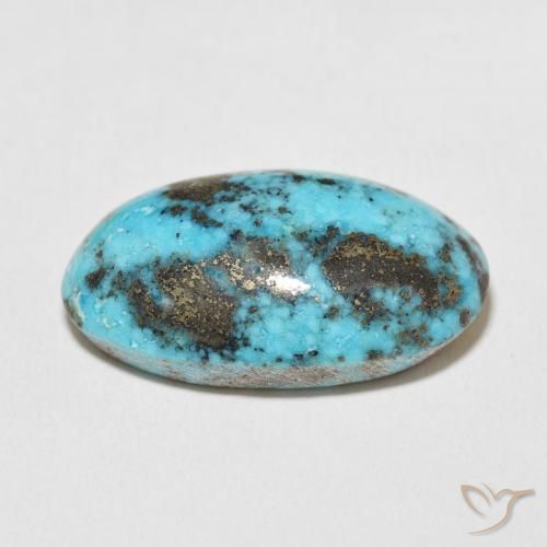 Turquesa Verde azul natural de 26.38 ct, Ovalada, Opaco