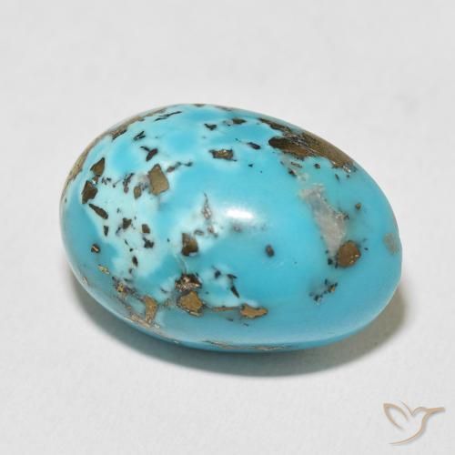 Turquesa Azul verdoso natural de 28.58 ct, Ovalada, Opaco