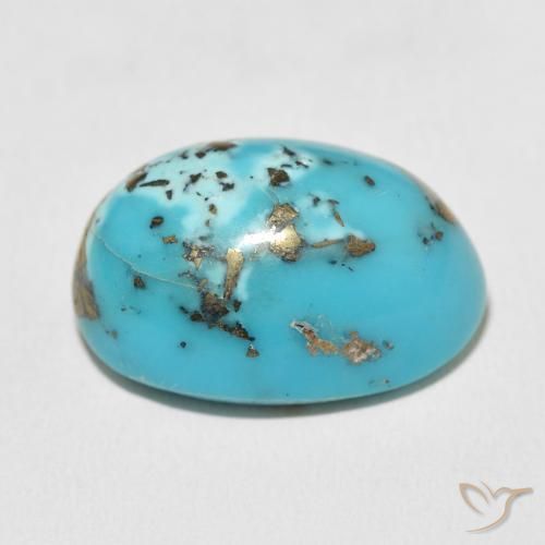 Turquesa Azul verdoso natural de 28.58 ct, Ovalada, Opaco