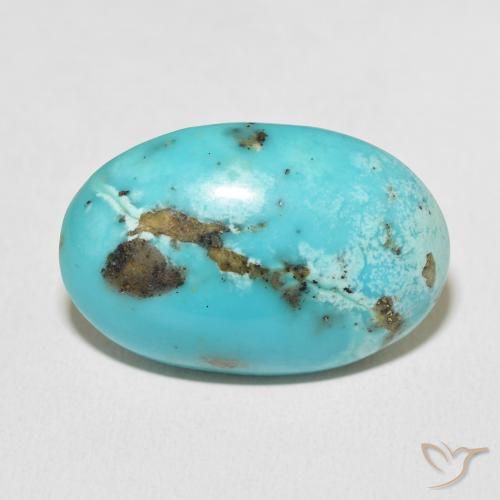 25.72ct Natural Cerceta Turquesa, Ovalada, Opaco