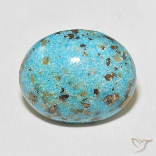 26.96ct Natural Verde azul Turquesa, Ovalada, Opaco
