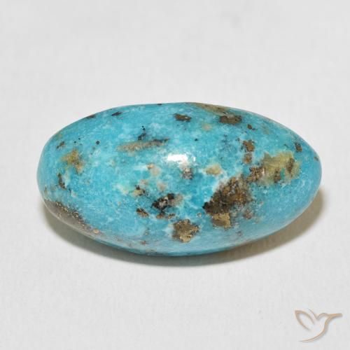 19.16ct Natural Azul verdoso medio Turquesa, Ovalada, Opaco