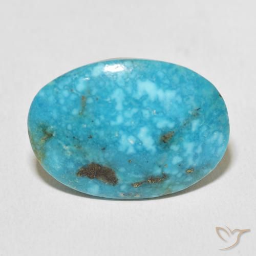 24.85ct Natural Cerceta medio Turquesa, Ovalada, Opaco