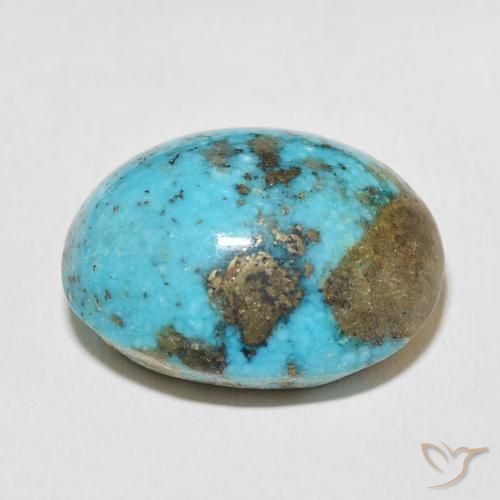 Turquesa Azul verdoso natural de 45.72 ct, Ovalada, Opaco