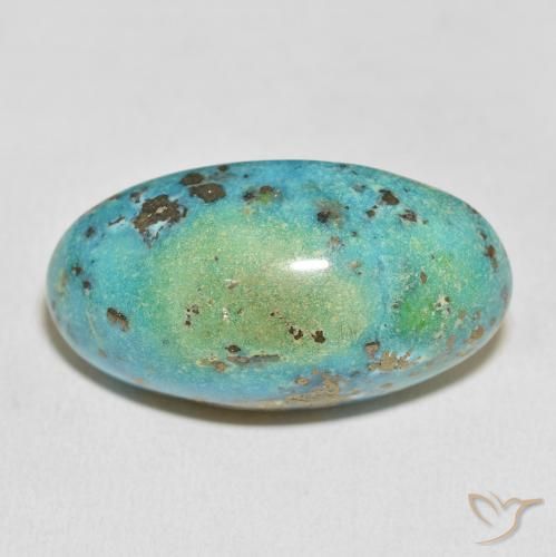 60.47ct Natural Verde azulado medio Turquesa, Ovalada, Opaco