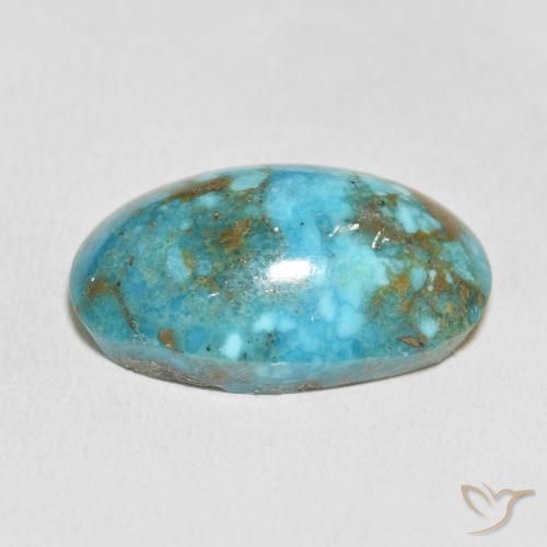 Turquesa Azul verdoso natural de 36.21 ct, Ovalada, Opaco