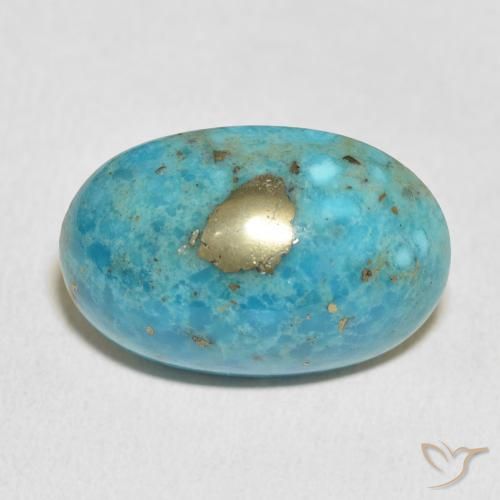 24.53ct Natural Azul verdoso medio Turquesa, Ovalada, Opaco