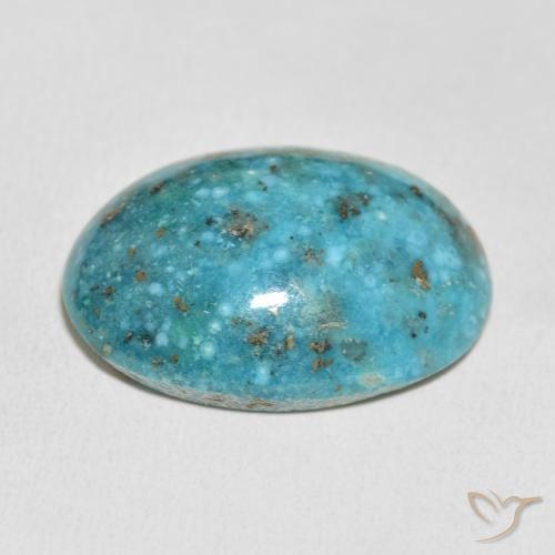 Turquesa Verde azul natural de 36.79 ct, Ovalada, Opaco