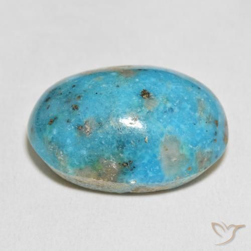Turquesa Azul verdoso natural de 54.31 ct, Ovalada, Opaco