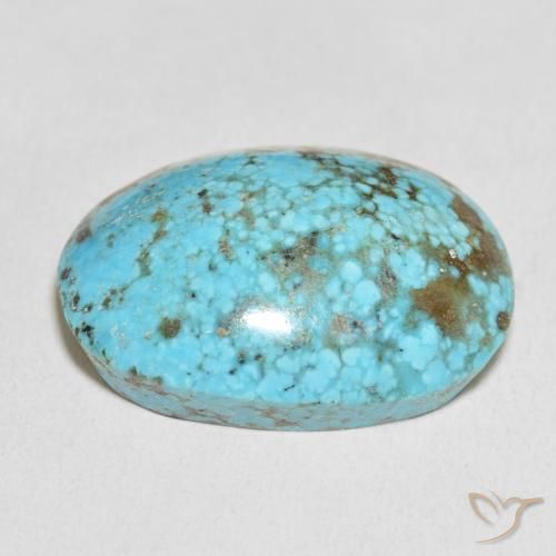 Turquesa Azul verdoso natural de 48.31 ct, Ovalada, Opaco