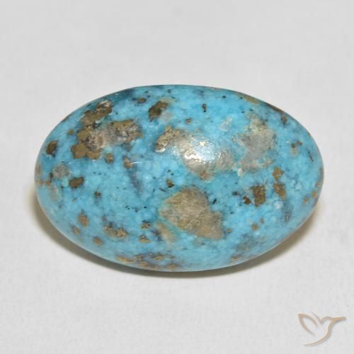 39.39ct Natural Azul verdoso medio Turquesa, Ovalada, Opaco