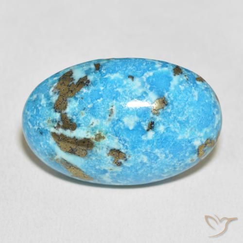 33.26ct Natural Azul verdoso Turquesa, Ovalada, Opaco