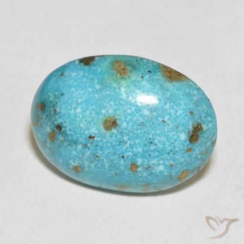 Turquesa Verde azul natural de 27.71 ct, Ovalada, Opaco