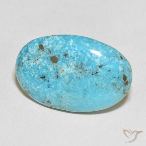 Turquesa Azul verdoso natural de 27.38 ct, Ovalada, Opaco