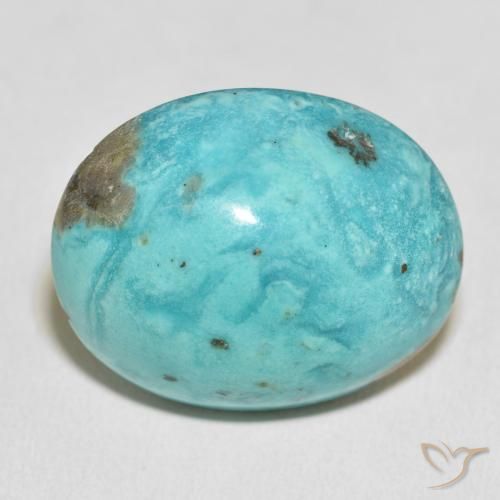 54.14ct Natural Verde azulado medio Turquesa, Ovalada, Opaco