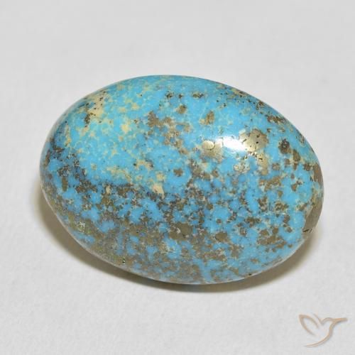 Turquesa Azul verdoso natural de 31.32 ct, Ovalada, Opaco