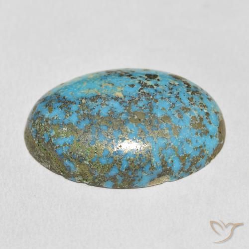 Turquesa Azul verdoso natural de 31.32 ct, Ovalada, Opaco