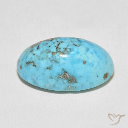 Turquesa Azul verdoso natural de 21.31 ct, Ovalada, Opaco