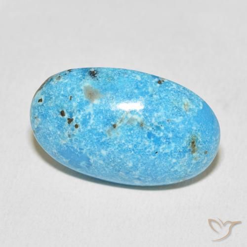 Turquesa Cerceta natural de 17.65 ct, Ovalada, Opaco