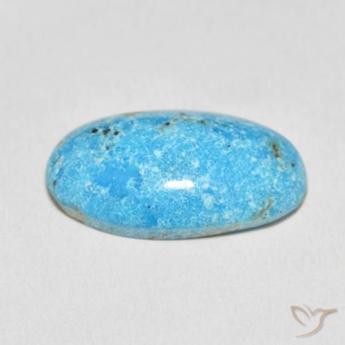 Turquesa Cerceta natural de 17.65 ct, Ovalada, Opaco