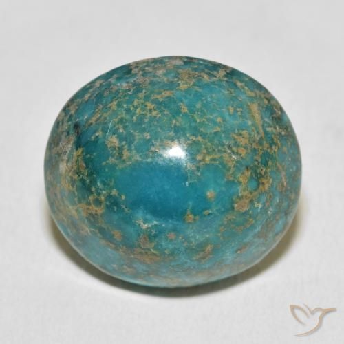34.47ct Natural Verde azulado medio Turquesa, Ovalada, Opaco