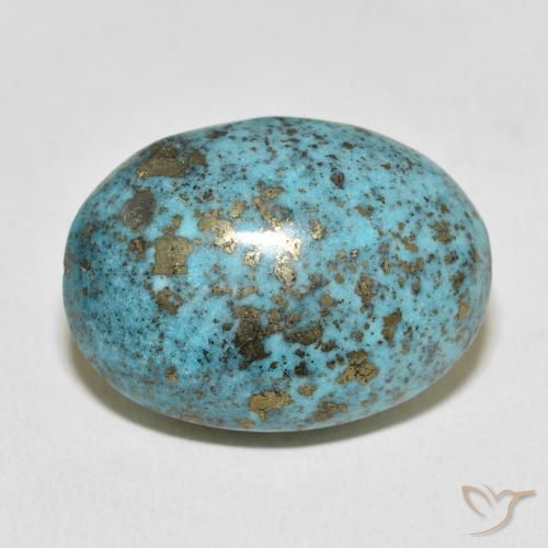 38.54ct Natural Azul verdoso medio Turquesa, Ovalada, Opaco