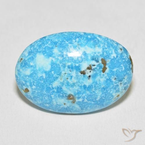 27.18ct Natural Azul verdoso Turquesa, Ovalada, Opaco
