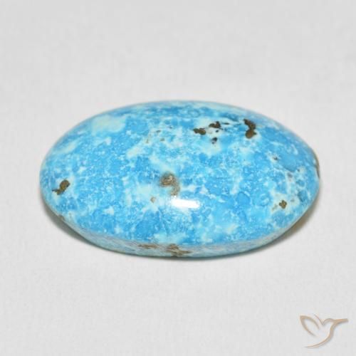 Turquesa Azul verdoso natural de 27.18 ct, Ovalada, Opaco
