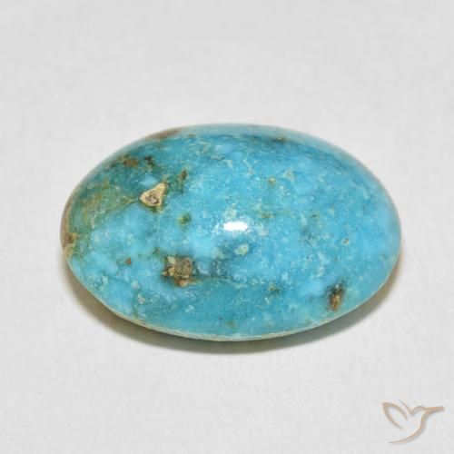 Turquesa Verde azul natural de 23.95 ct, Ovalada, Opaco