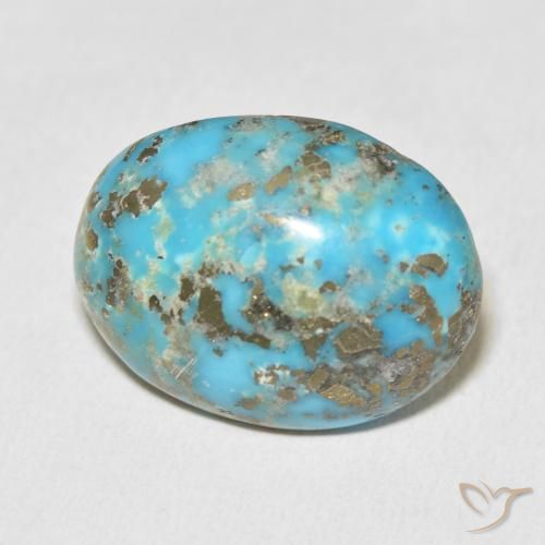Turquesa Azul verdoso natural de 29.61 ct, Ovalada, Opaco