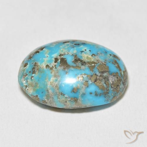 Turquesa Azul verdoso natural de 29.61 ct, Ovalada, Opaco