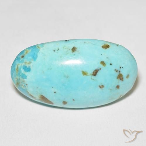 45.70ct Natural Azul verdoso medio Turquesa, Ovalada, Opaco