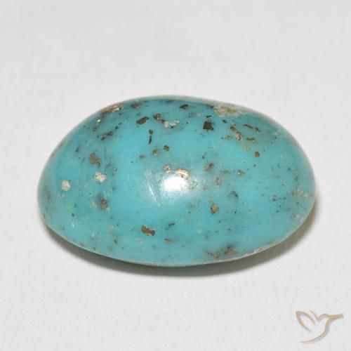 Turquesa Verde azulado natural de 31.22 ct, Ovalada, Opaco