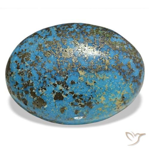 Turquesa turquesa natural de 31,32 ct, corte óvalo, opaco