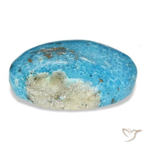 Turquesa turquesa natural de 20,57 ct, corte óvalo, opaco
