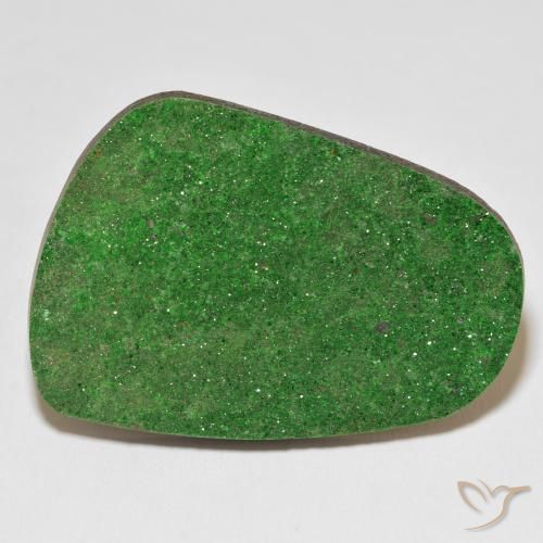 77.73ct Natural Verde claro Granate Uvarovita Druzy, Elegante, Opaco