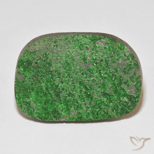 55.46ct Natural Verde intenso Granate Uvarovita Druzy, Elegante, Opaco