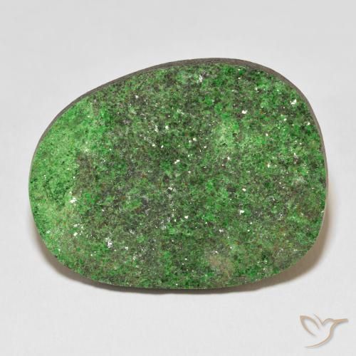 47.54ct Natural Verde medio Granate Uvarovita Druzy, Elegante, Opaco
