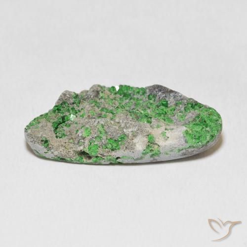 Granate Uvarovita Druzy Deep Earthy Green natural de 18.60 ct, Elegante, Opaco