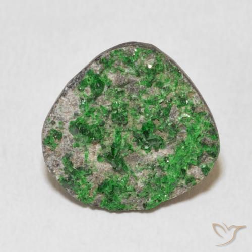 9.44ct Natural Deep Earthy Green Granate Uvarovita Druzy, Elegante, Opaco